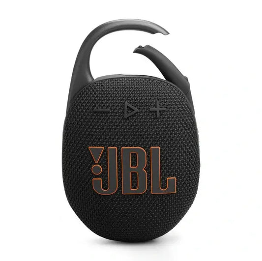 JBL Clip 5, Enceinte Bluetooth ultra-portable, mousqueton intégré, son JBL Pro, basses percutantes, 12 heures d'autonomie, fonction Playtime Boost, résistante à l'eau et à la poussière IP67, en noir